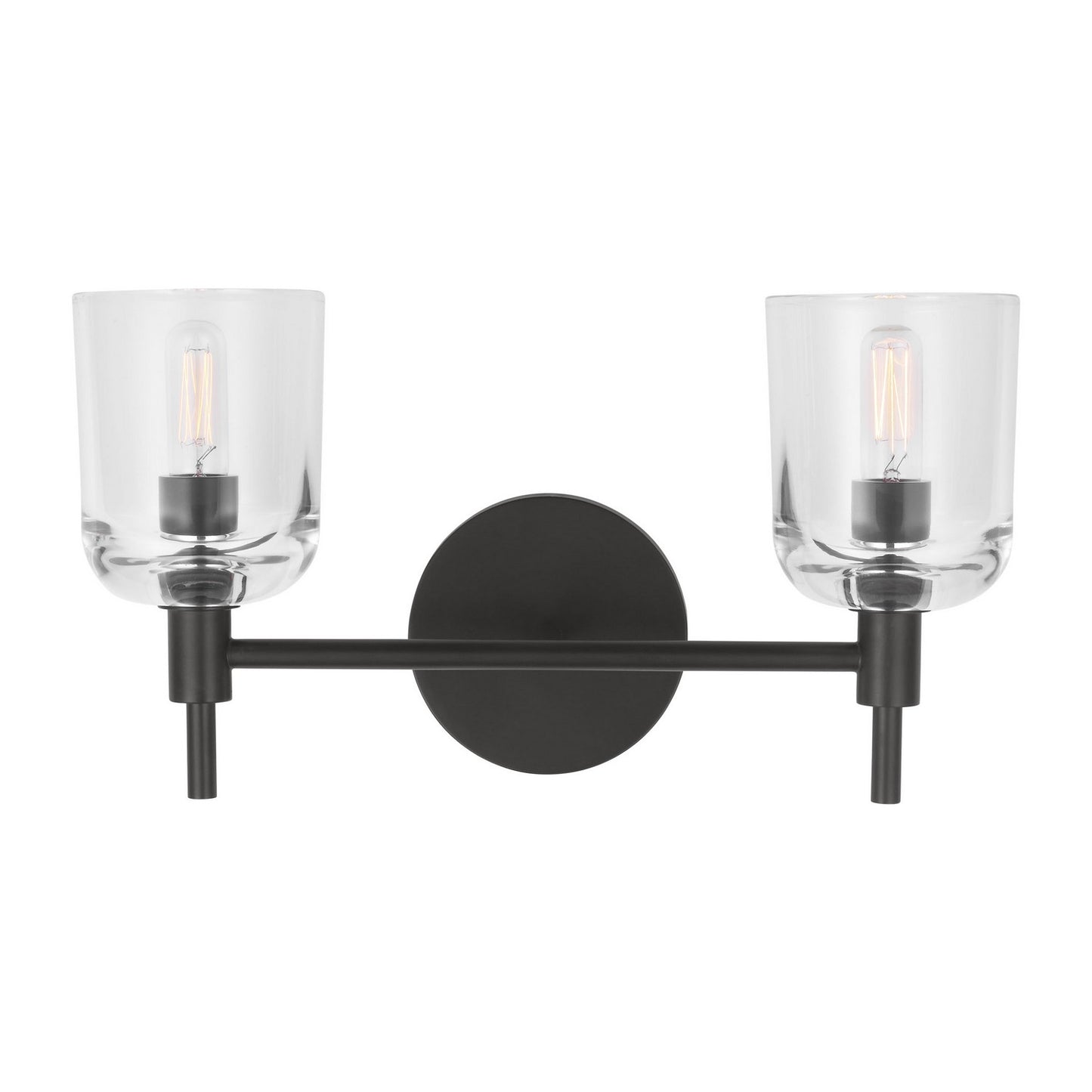 Hartley Two Light Vanity in Aged Iron