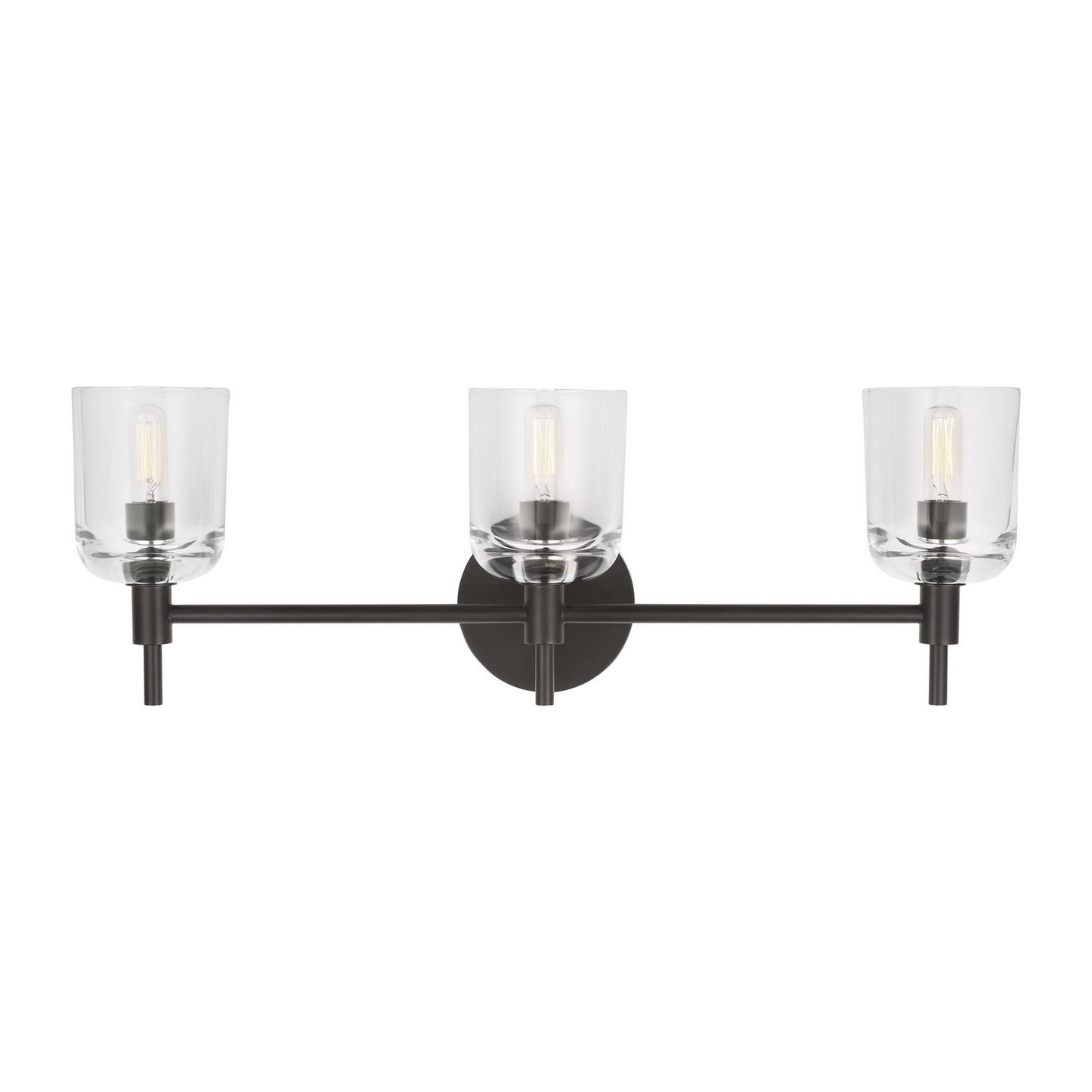 Hartley Three Light Vanity in Aged Iron