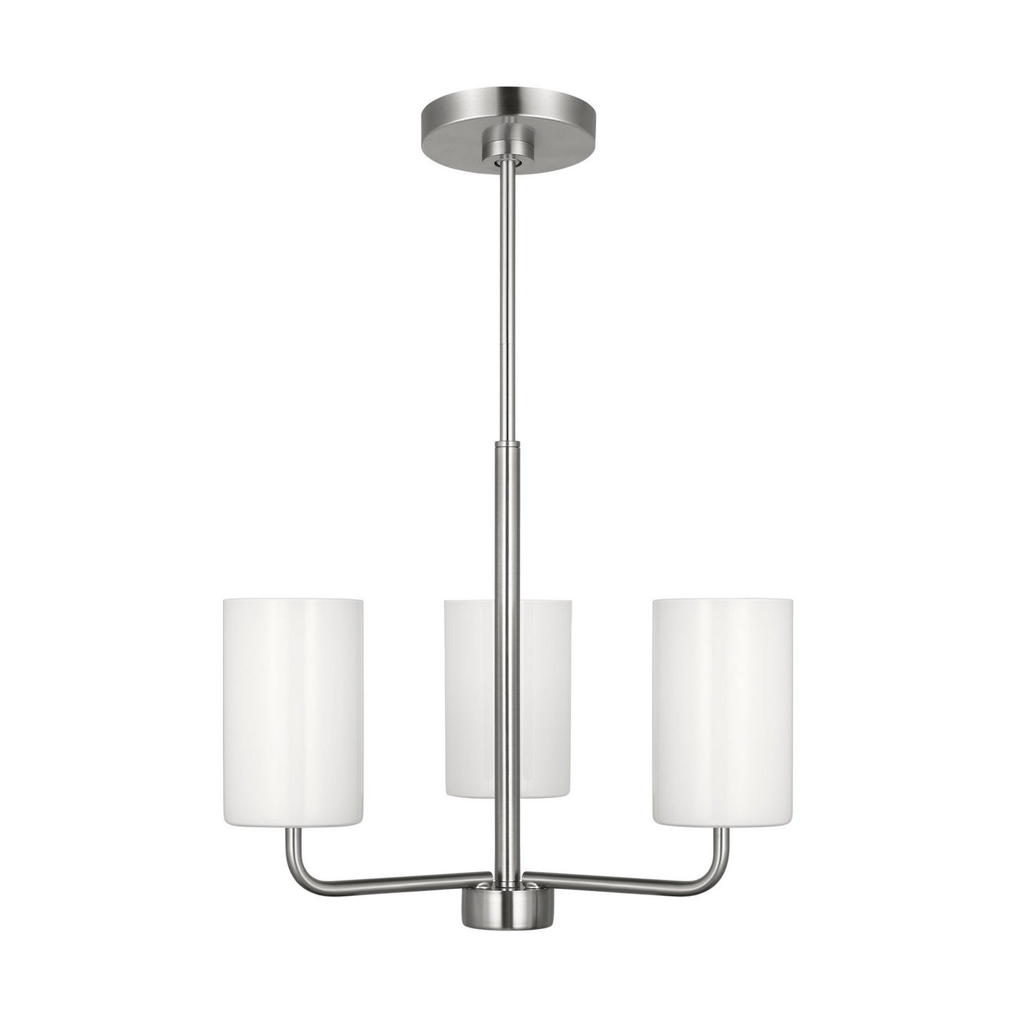 Generation Lighting - GLC1003EN3/BS - Three Light Chandelier - Rhett - Brushed Steel