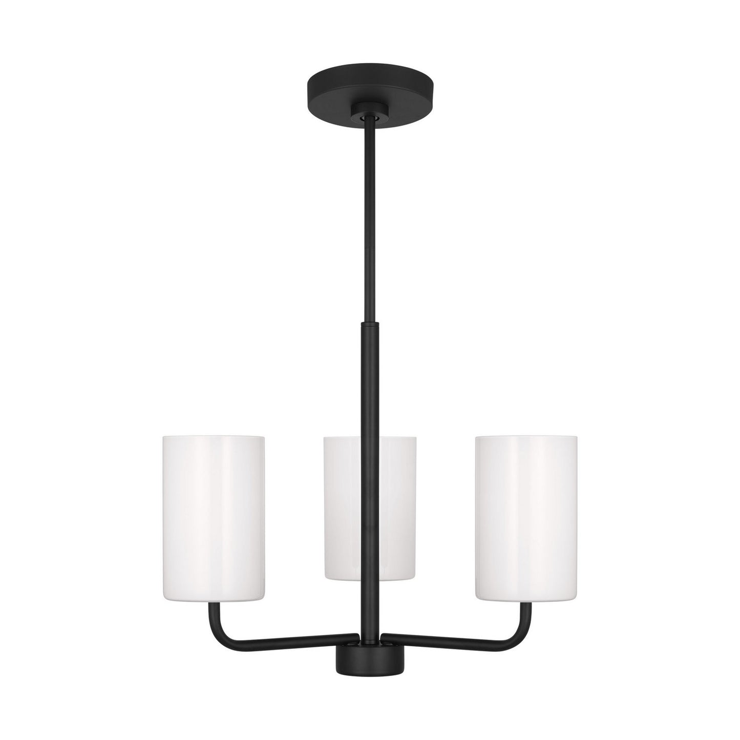 Generation Lighting - GLC1003EN3/MBK - One Light Chandelier - Rhett - Midnight Black