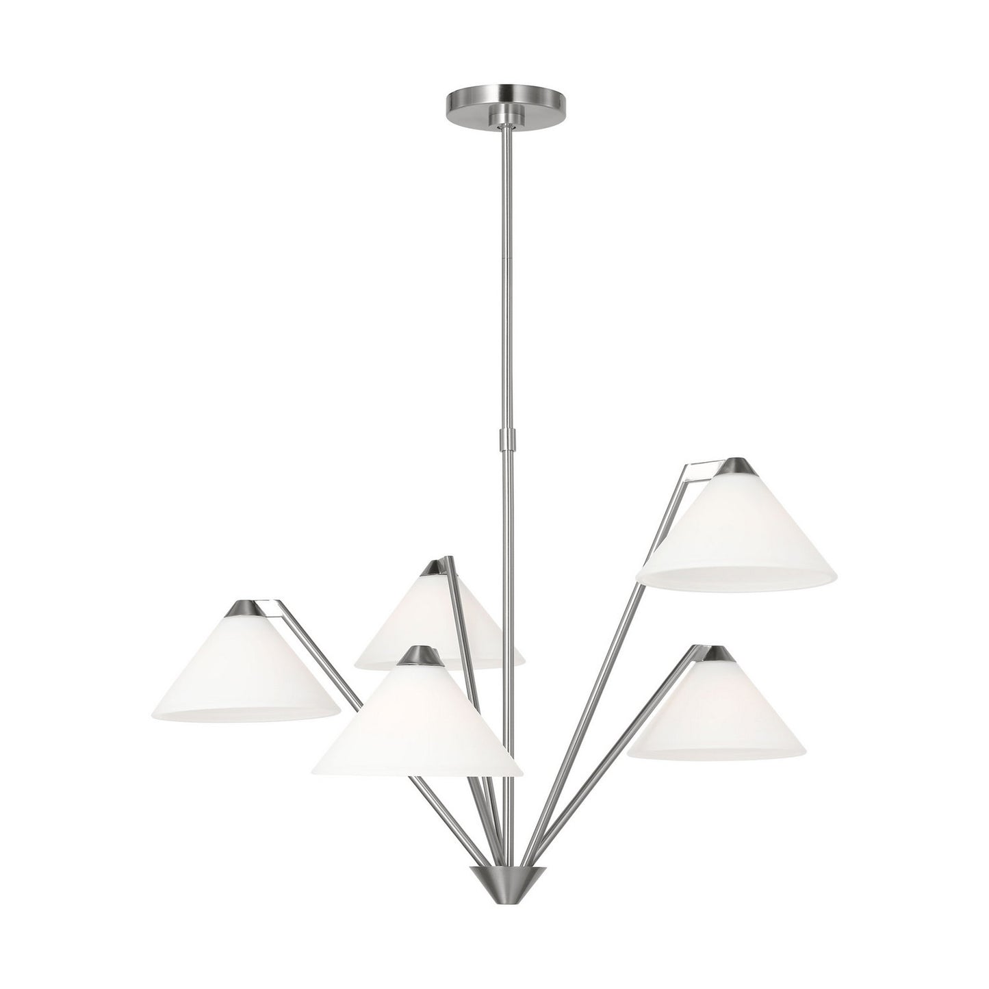 Werley Chandelier in Brushed Nickel