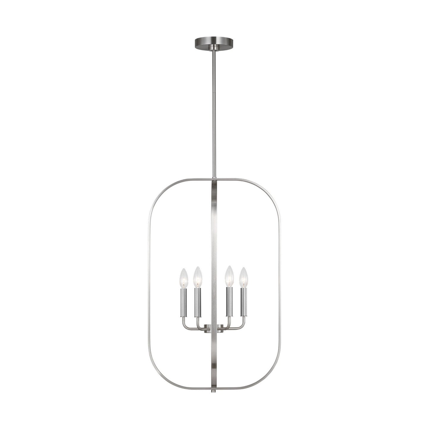 Generation Lighting - GLC1316BS - Six Light Chandelier - Loretto - Brushed Nickel