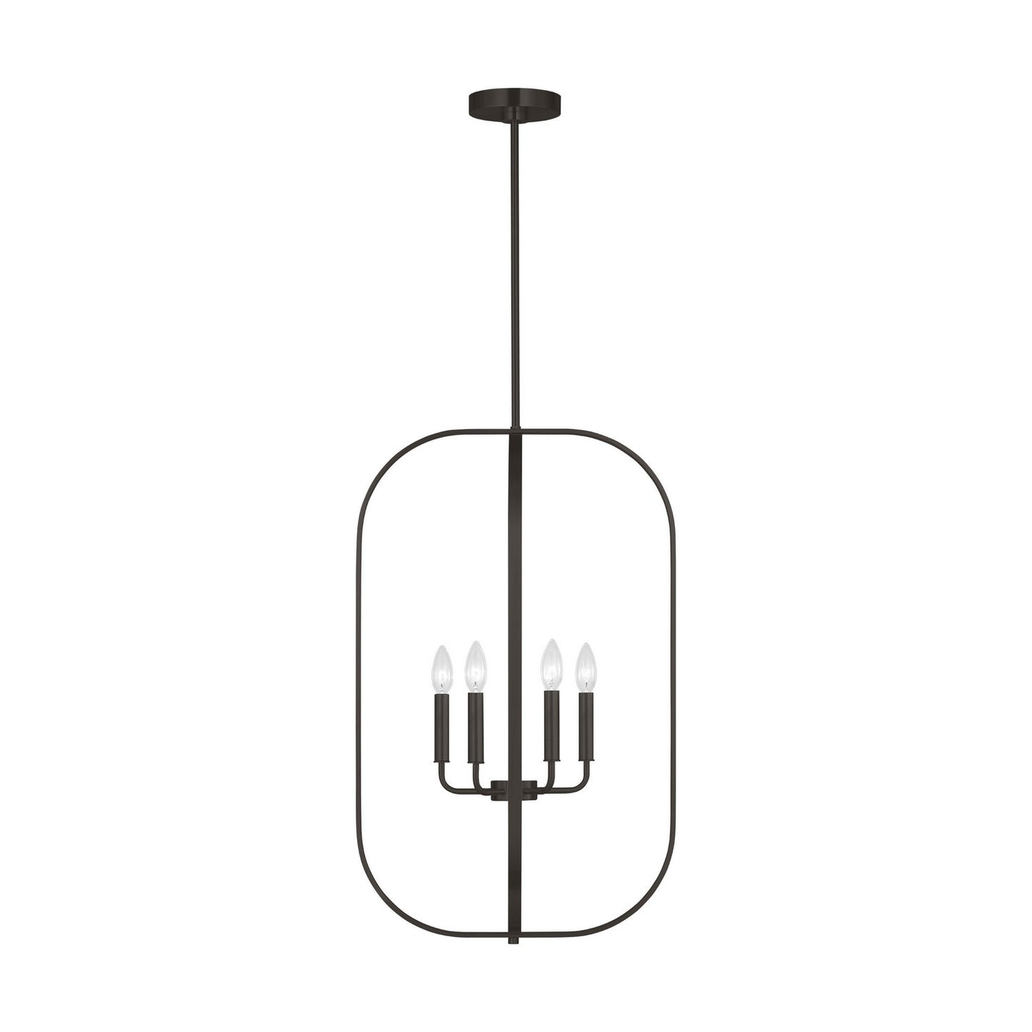 Generation Lighting - GLC1316MBK - Six Light Chandelier - Loretto - Midnight Black