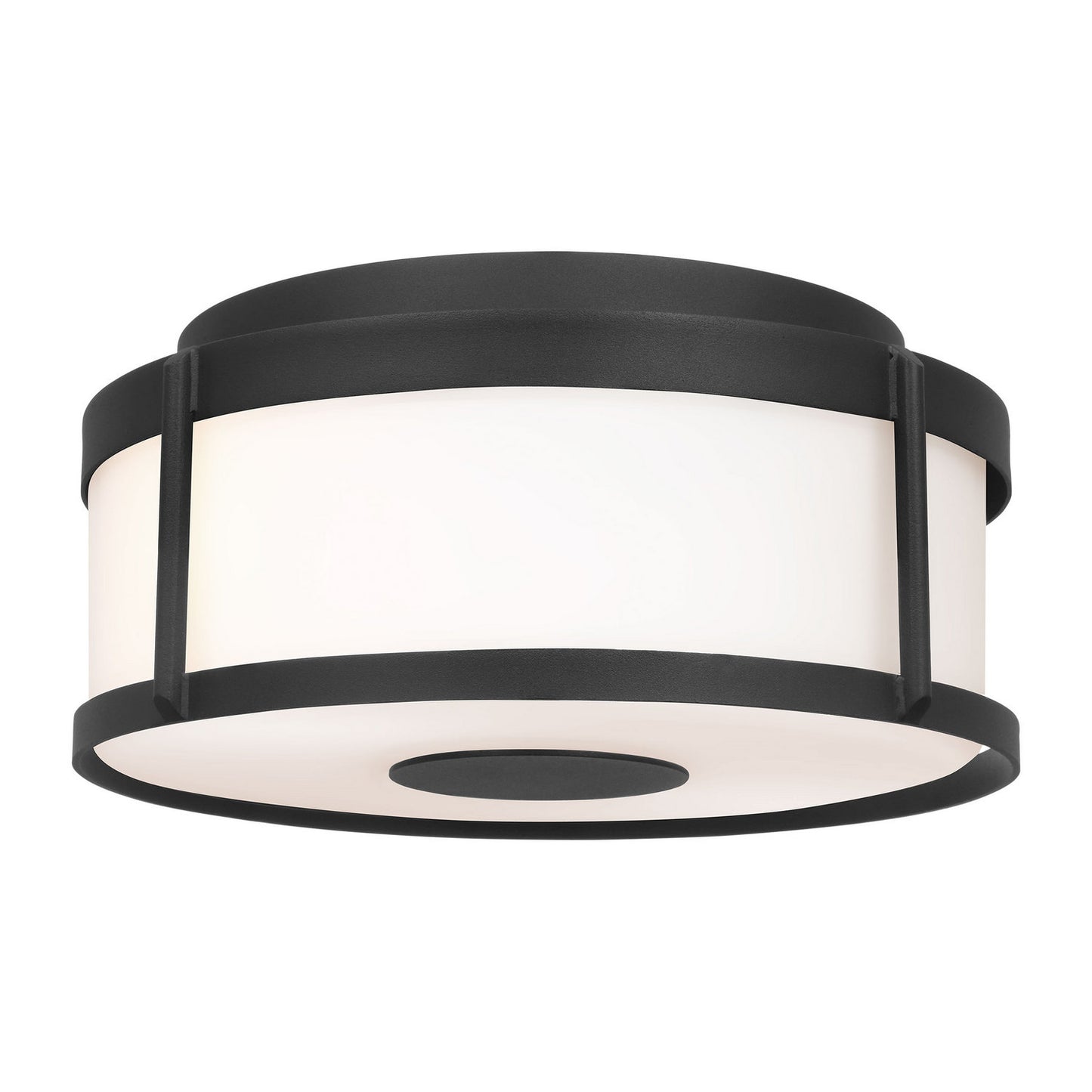 Luning Flush Mount in Textured Black