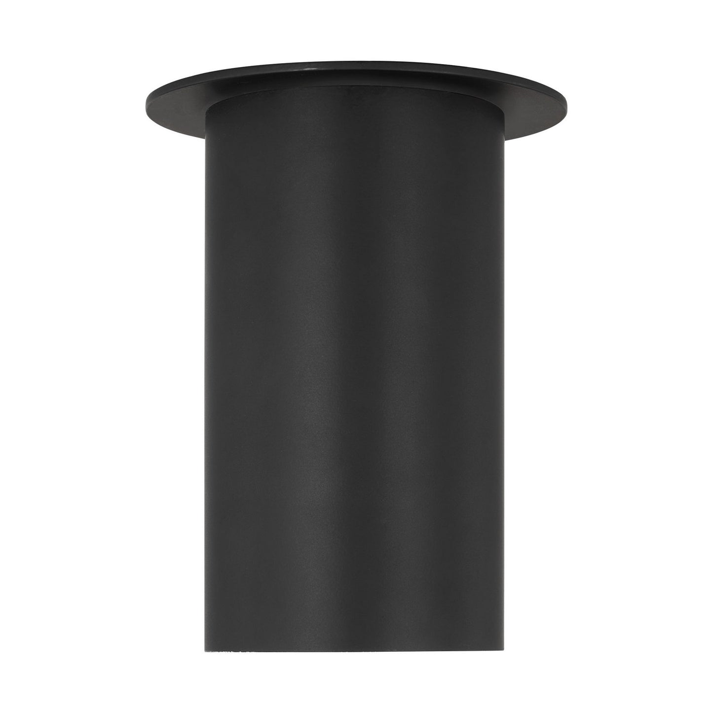 Archer One Light Flush Mount in Midnight Black