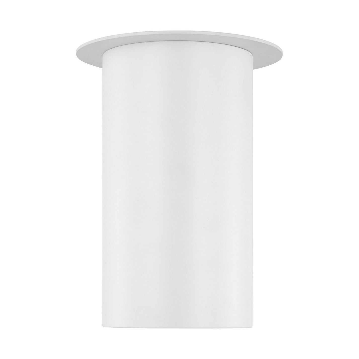 Archer One Light Flush Mount in Matte White