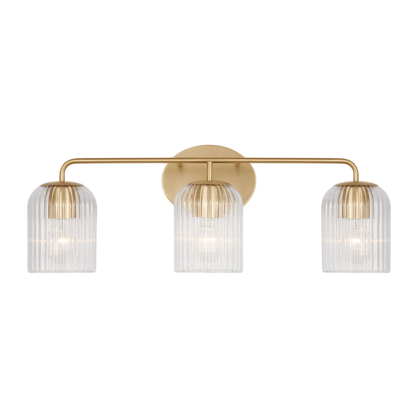Generation Lighting - GLV1133SB - Three Light Vanity - Eisele - Satin Brass