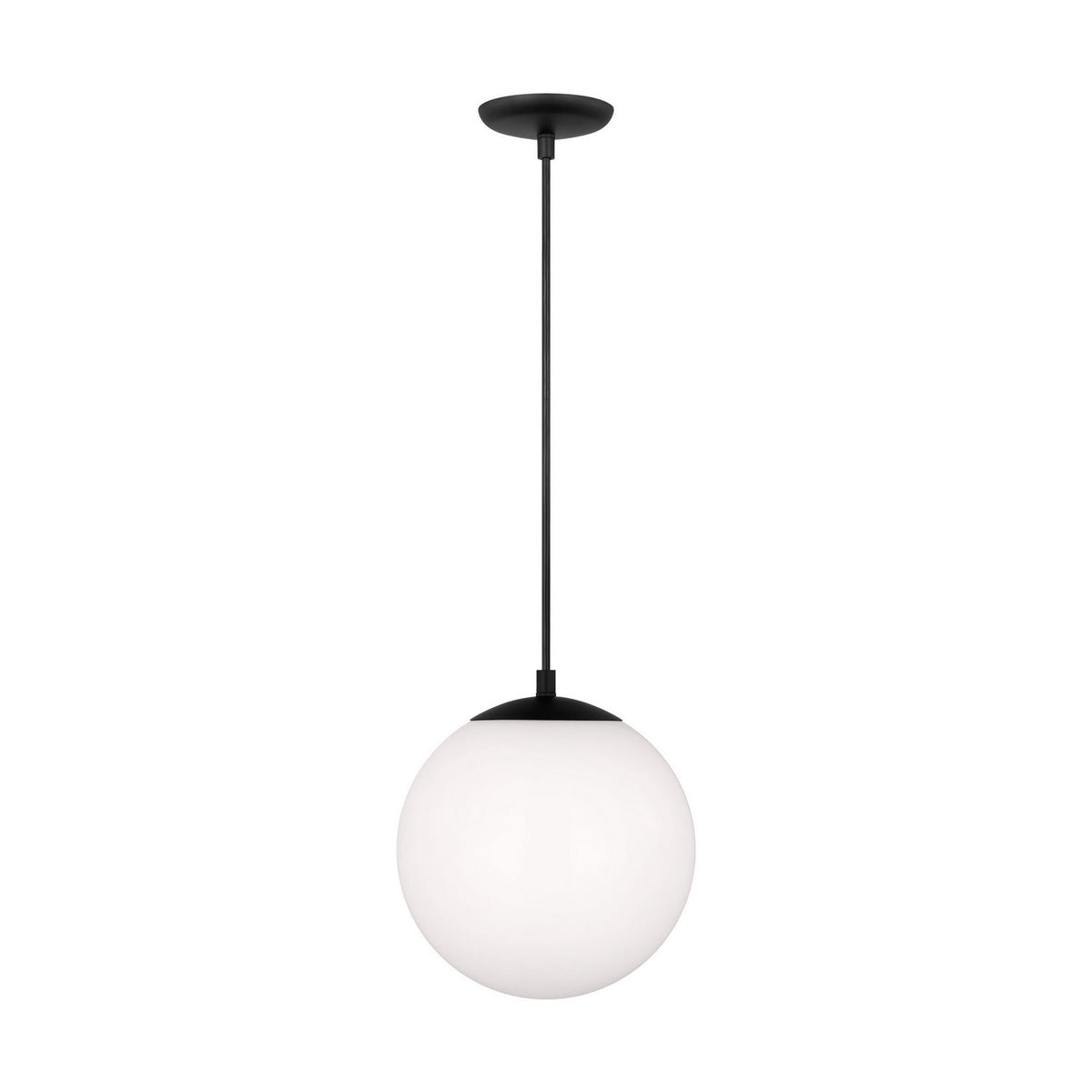 Leo - Hanging Globe One Light Pendant in Midnight Black
