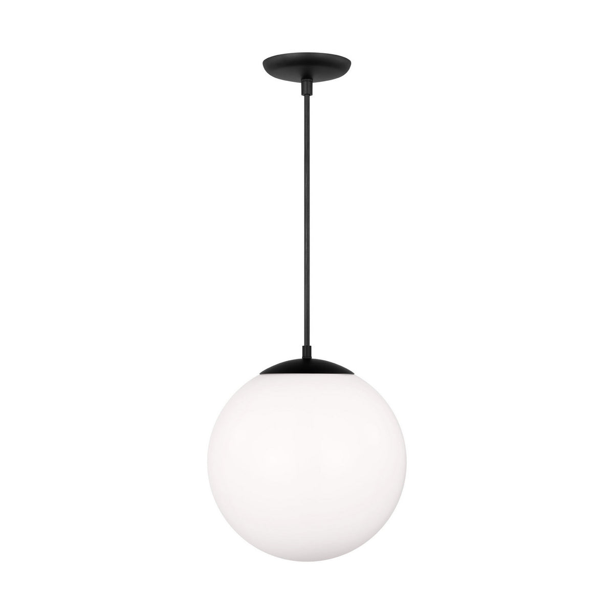 Leo - Hanging Globe One Light Pendant in Midnight Black