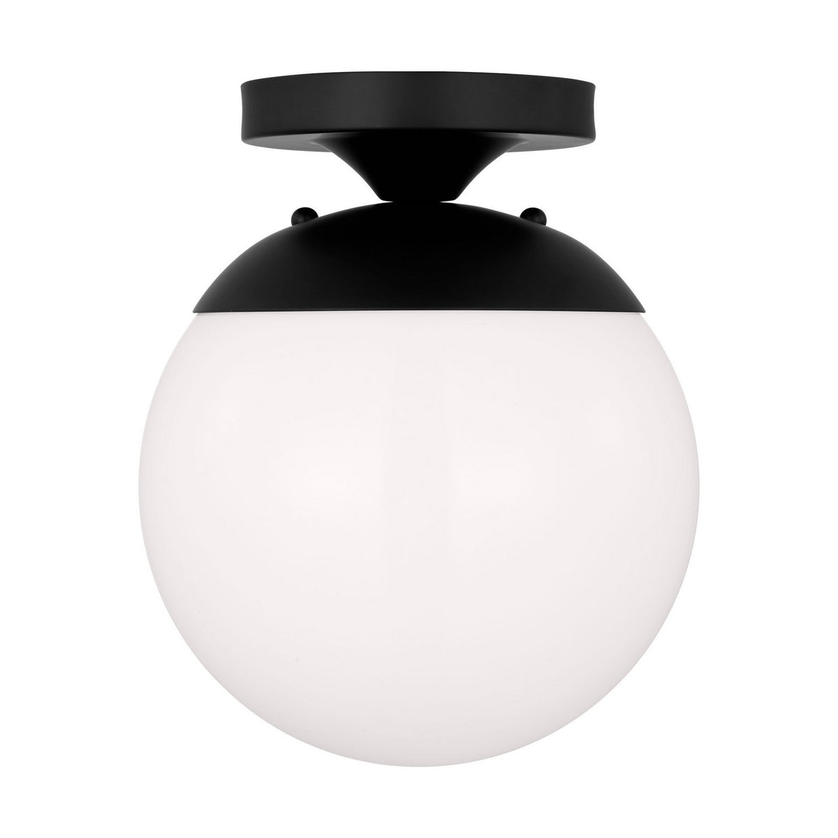 Leo - Hanging Globe One Light Wall / Semi-Flush Mount in Midnight Black