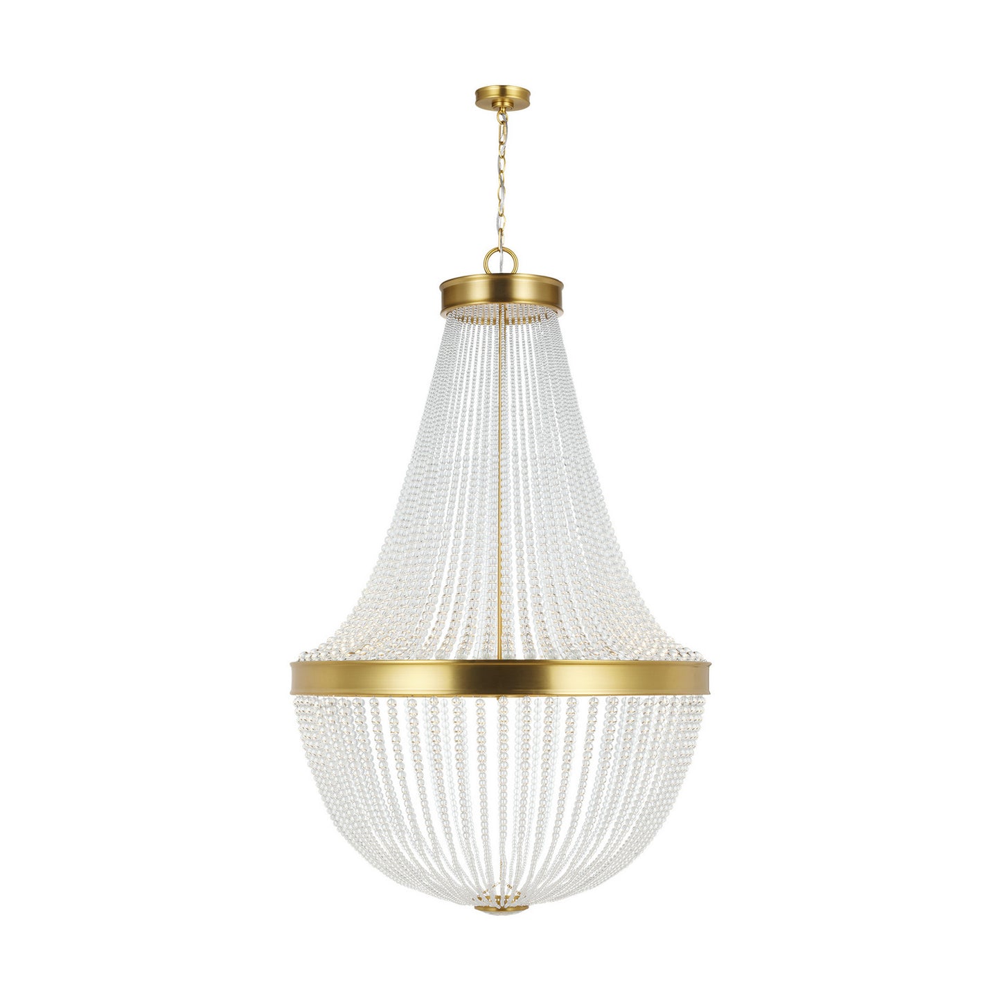 Summerhill 12 Light Chandelier in Burnished Brass