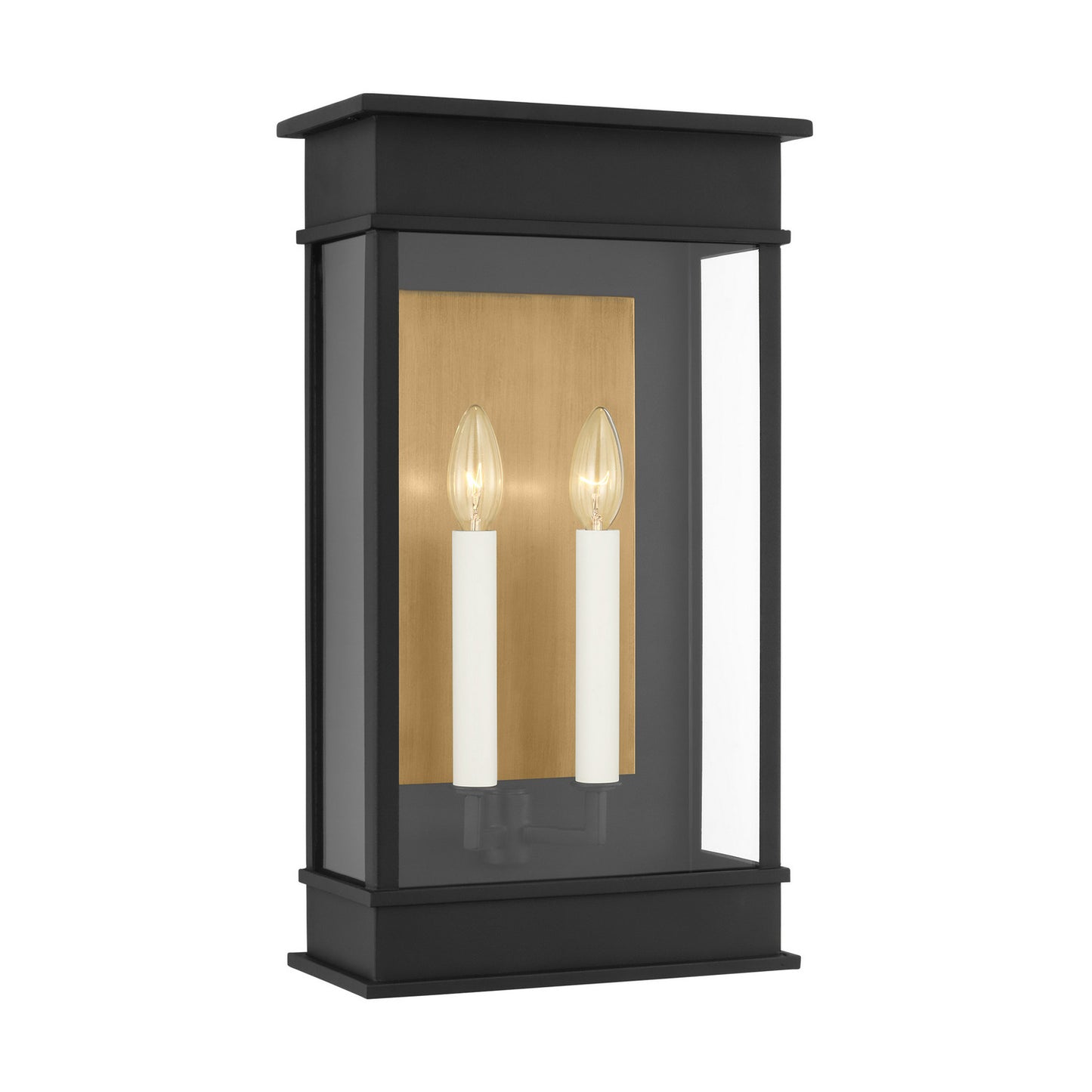 Cupertino Two Light Outdoor Wall Sconce in Textured Black