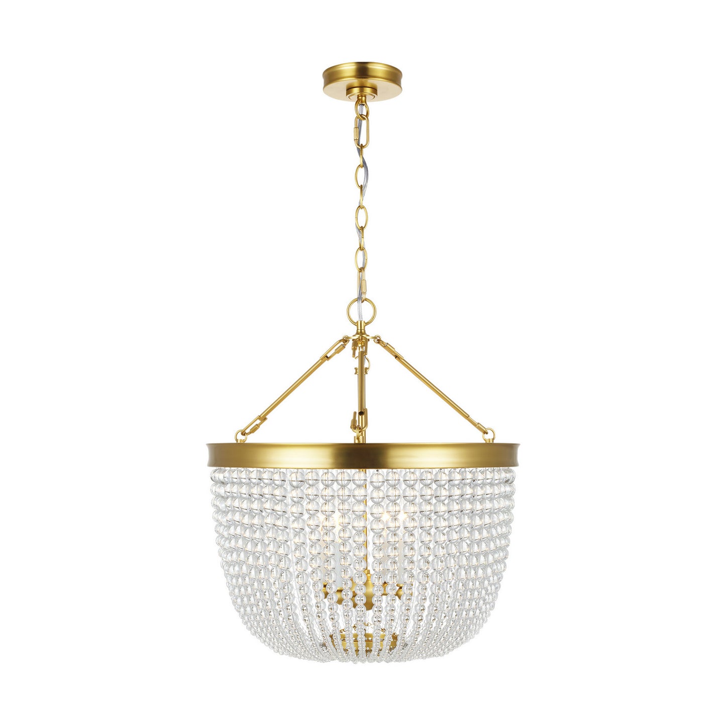 Summerhill Four Light Pendant in Burnished Brass