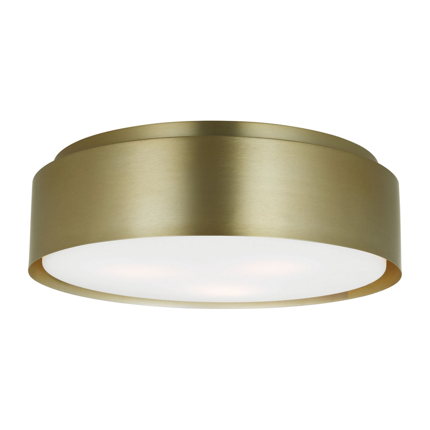 Dartmore Three Light Flush Mount in Satin Brass
