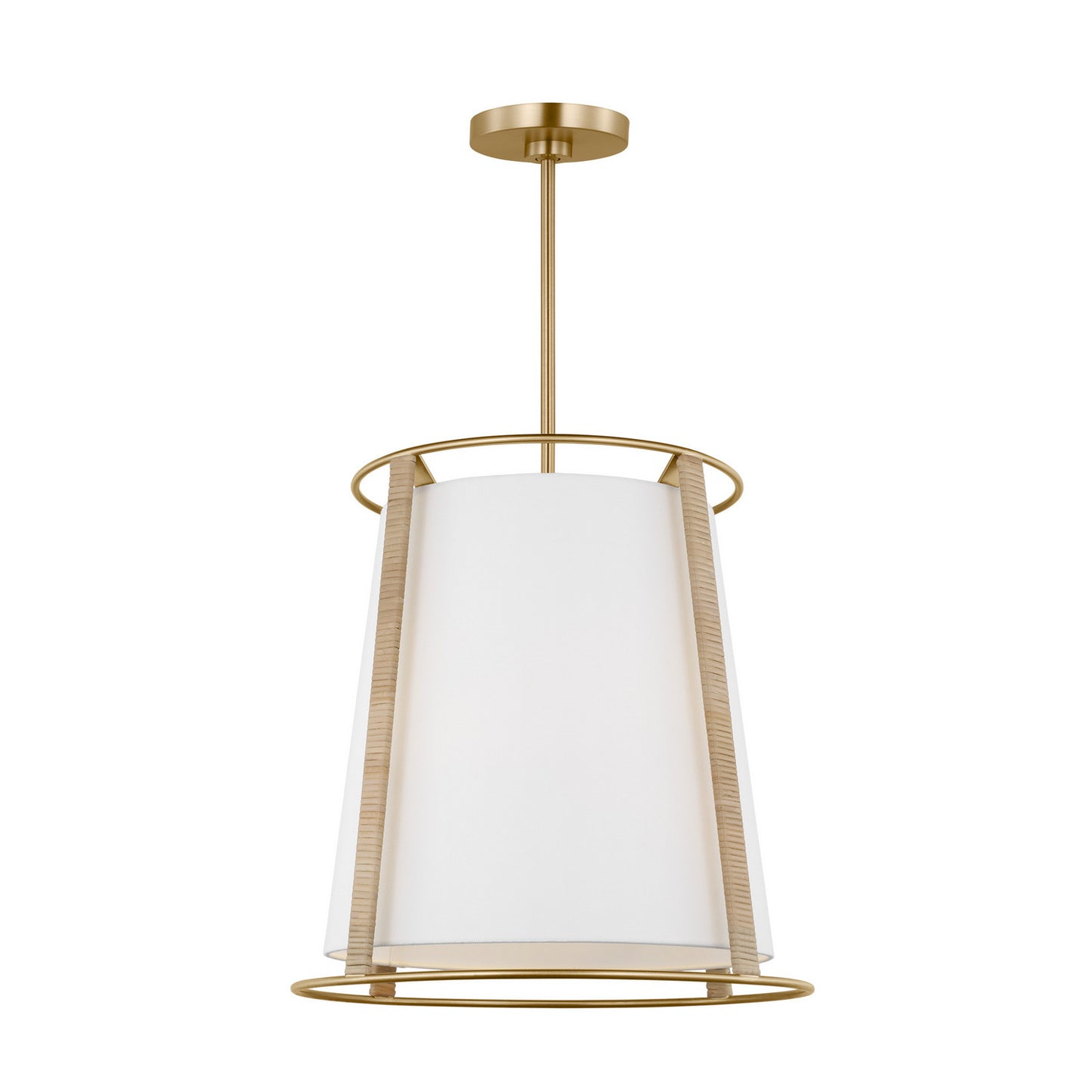 Cortes Two Light Pendant in Satin Brass