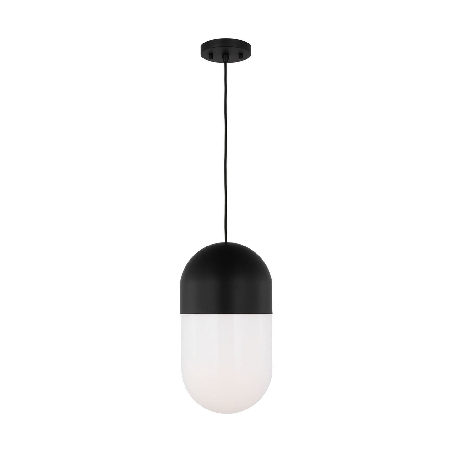 Foster One Light Pendant in Midnight Black
