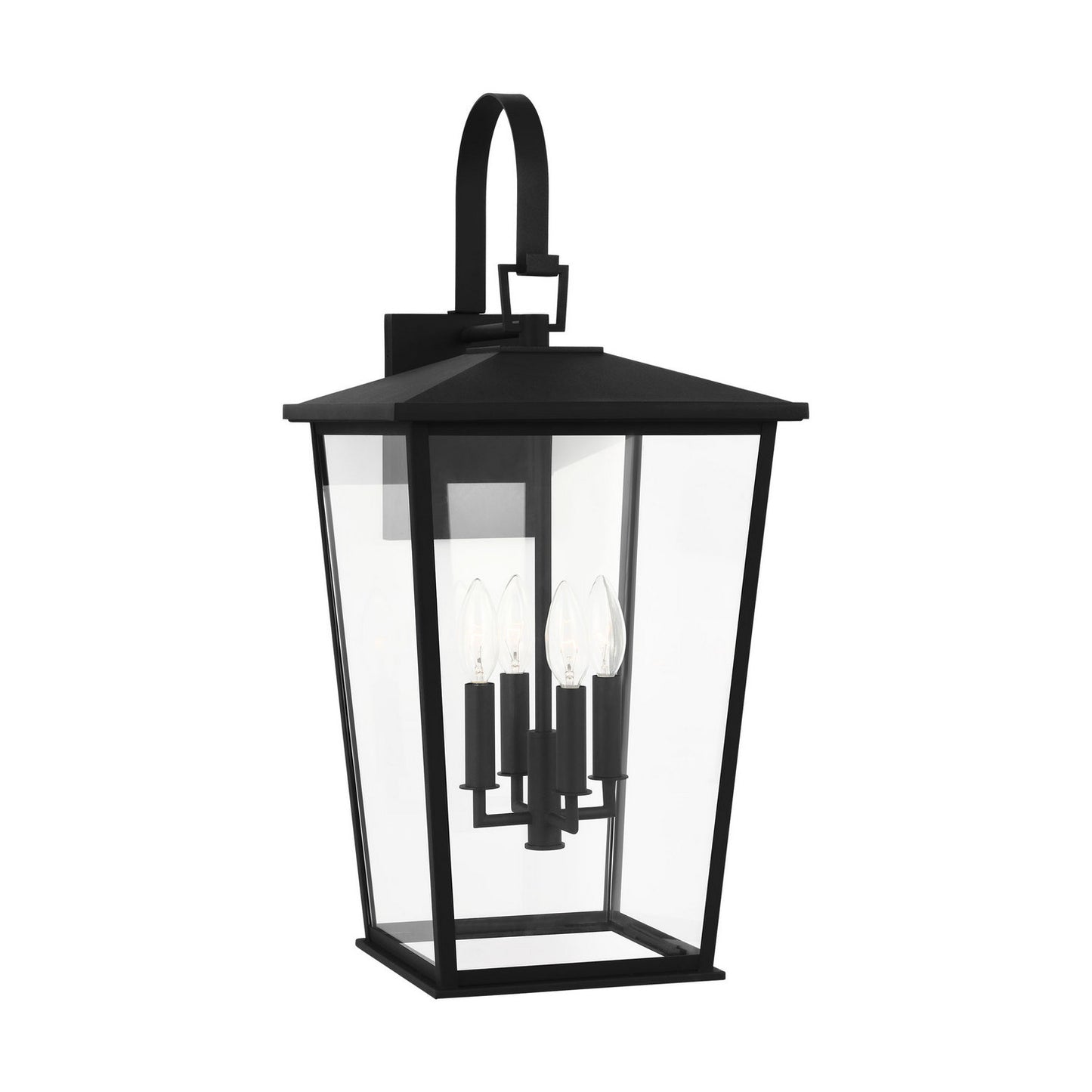 Linton Lantern in Textured Black