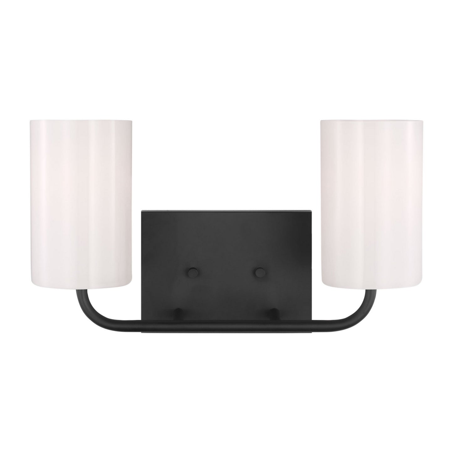 Generation Lighting - GLV1002EN3/MBK - Two Light Vanity - Rhett - Midnight Black