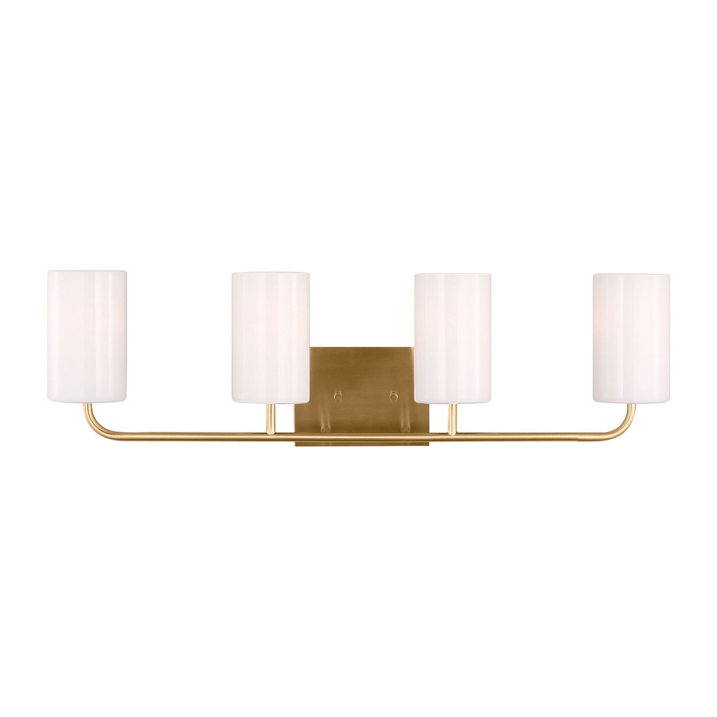 Rhett Four Light Vanity in Satin Brass