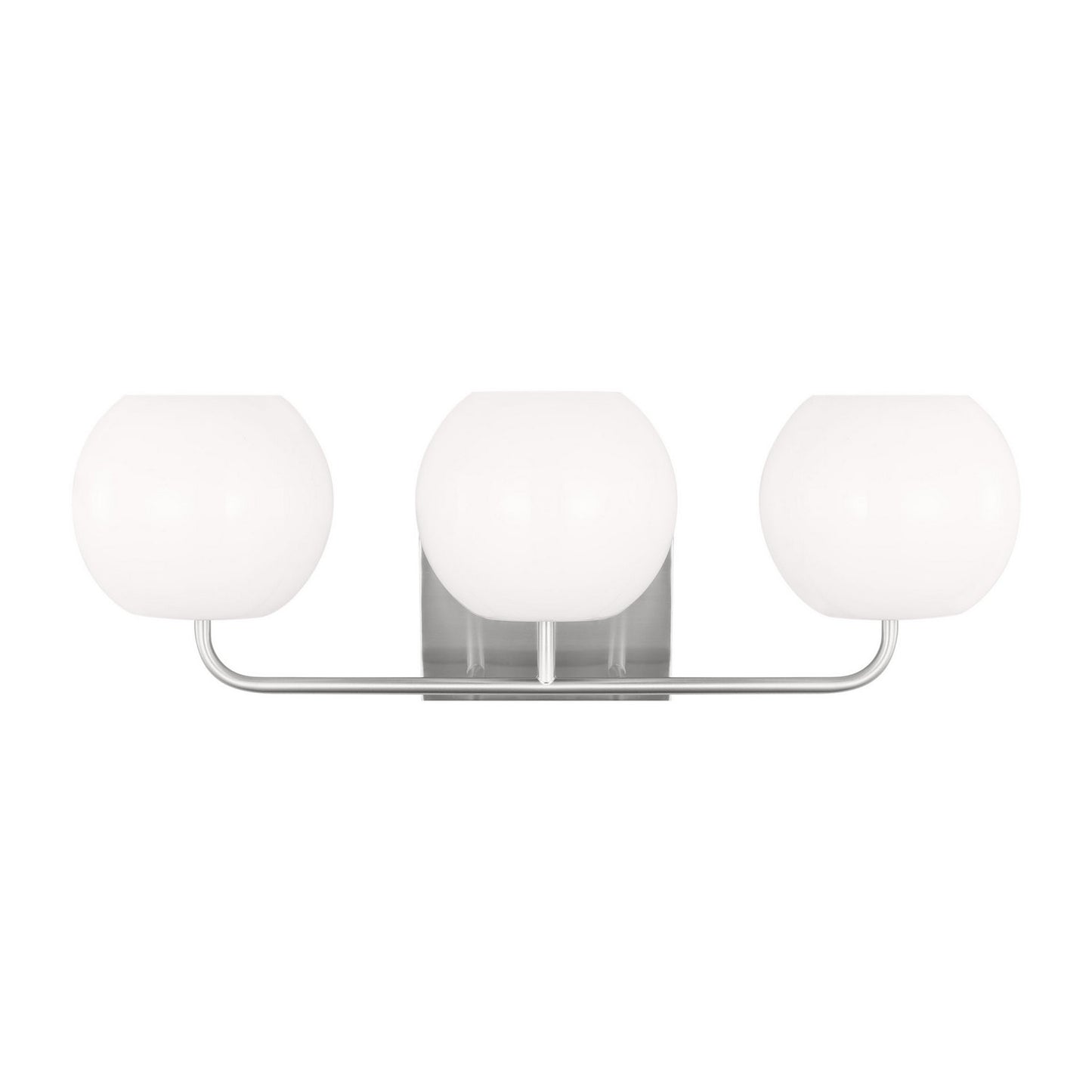 Rory Three Light Vanity in Brushed Steel