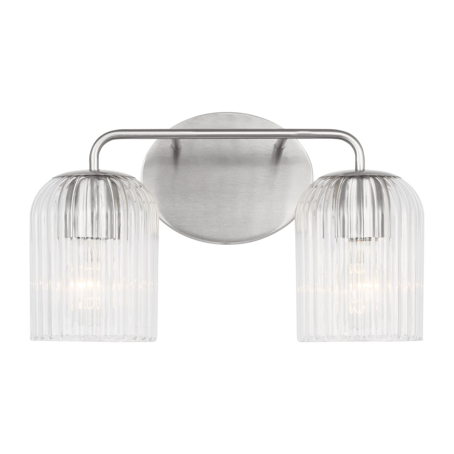 Eisele Two Light Vanity in Brushed Nickel