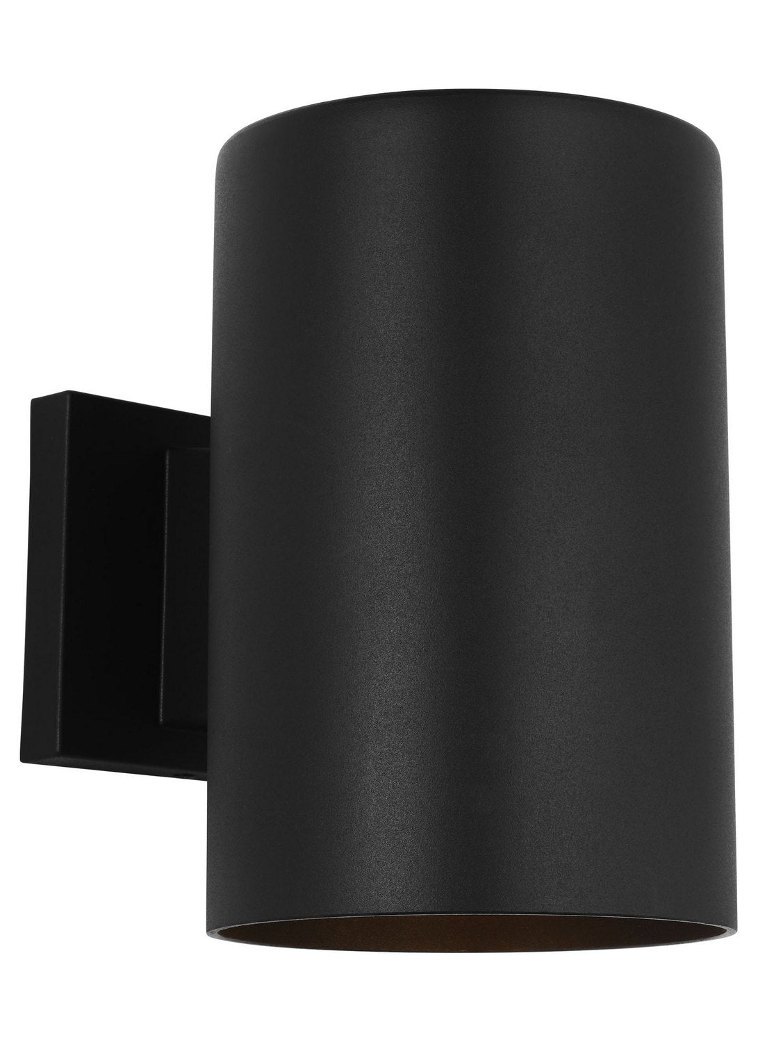 Outdoor Cylinders One Light Wall Lantern in Textured Black