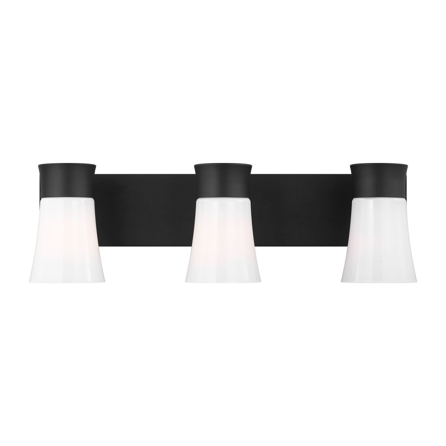 Roy Three Light Vanity in Midnight Black