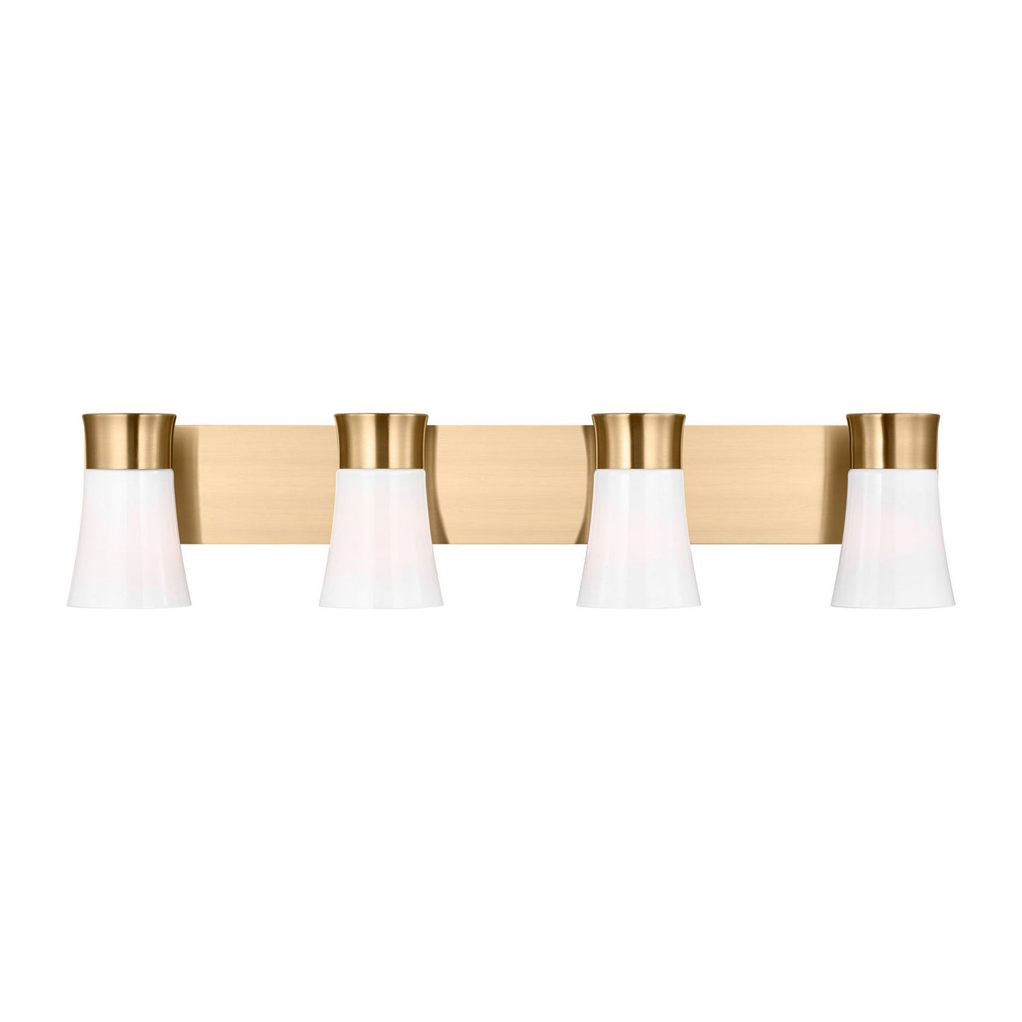 Roy Four Light Vanity in Satin Brass