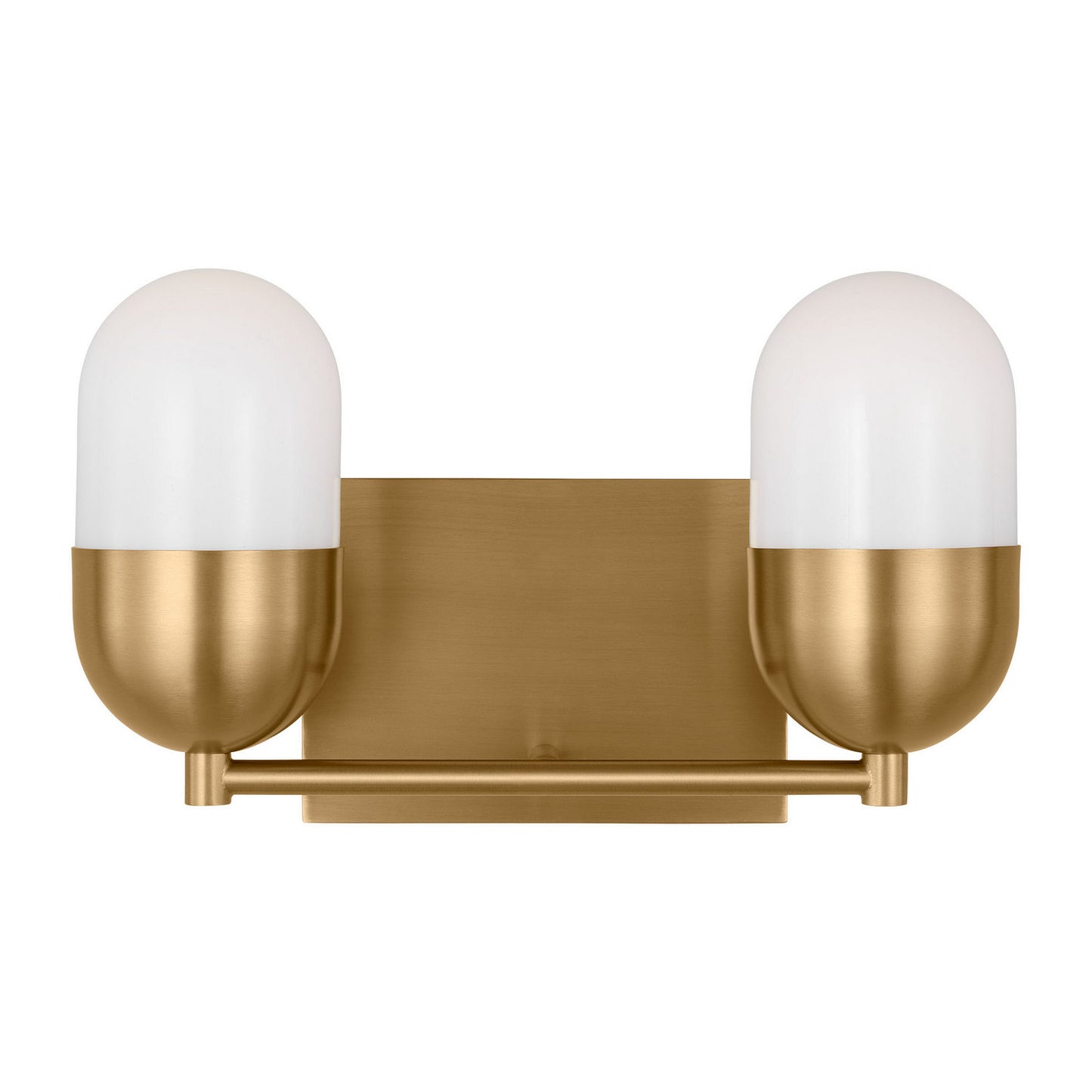 Foster Two Light Vanity in Satin Brass