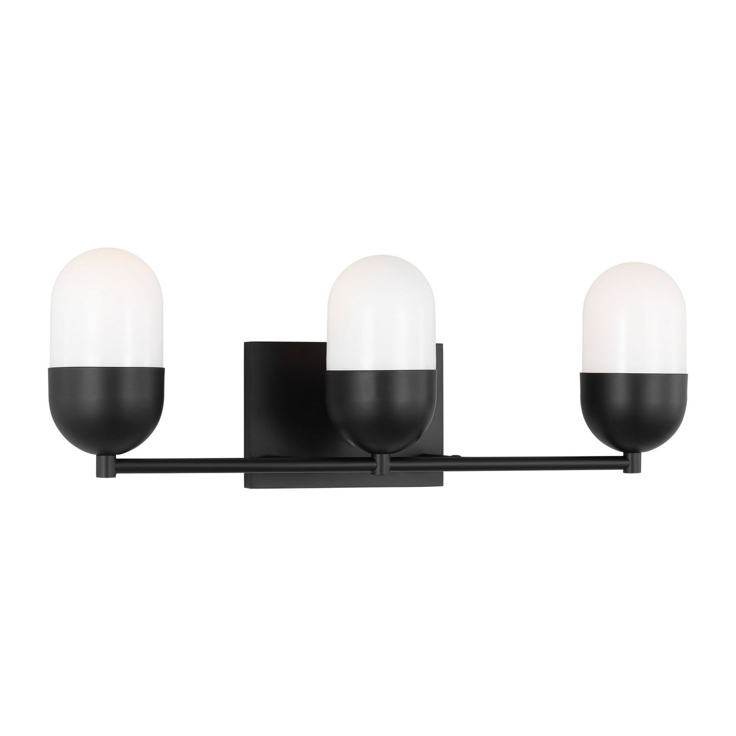 Foster Three Light Vanity in Midnight Black