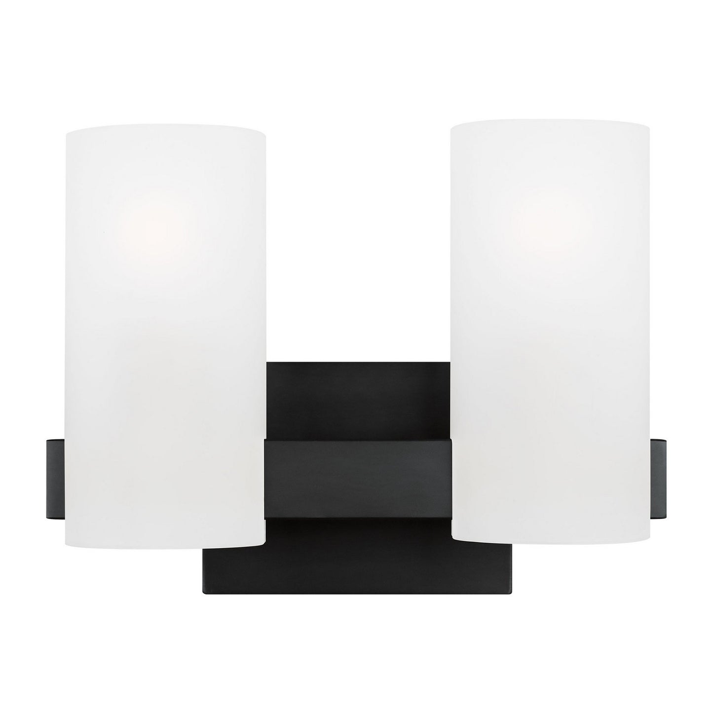 Rhode Two Light Vanity in Midnight Black