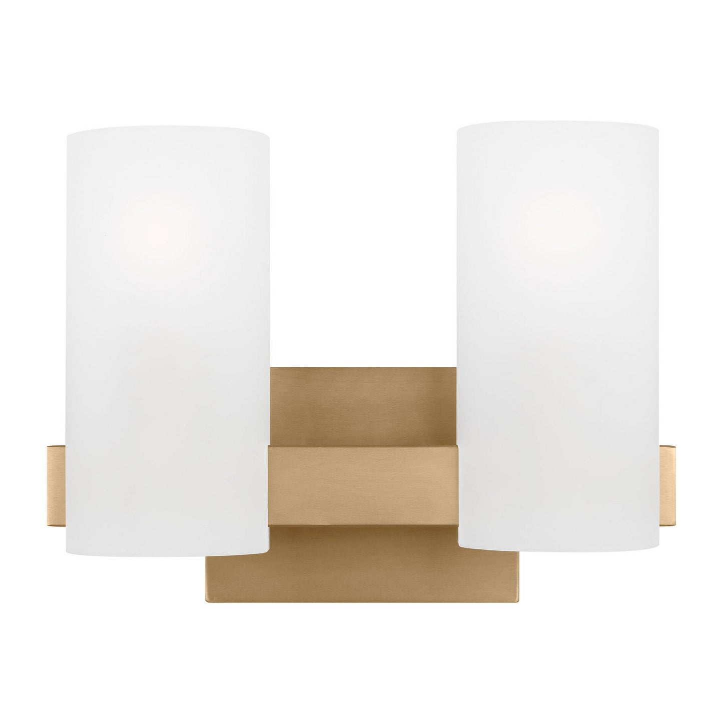 Rhode Two Light Vanity in Satin Brass