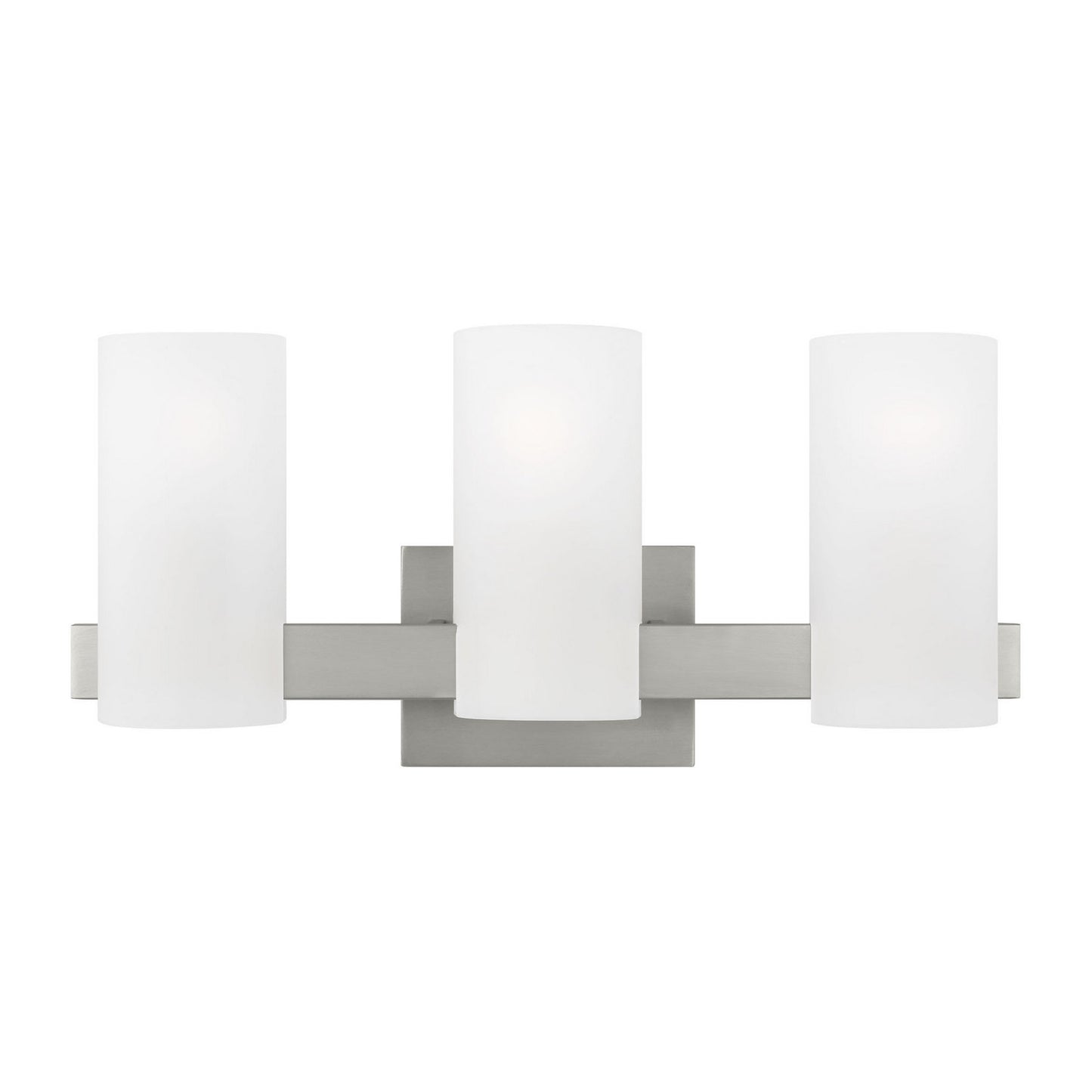 Rhode Three Light Vanity in Brushed Steel
