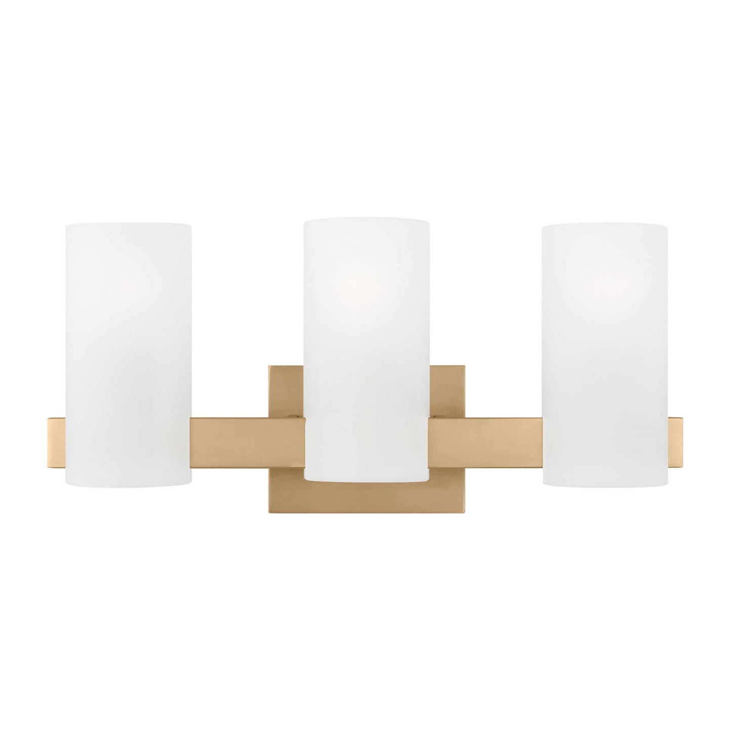 Rhode Three Light Vanity in Satin Brass