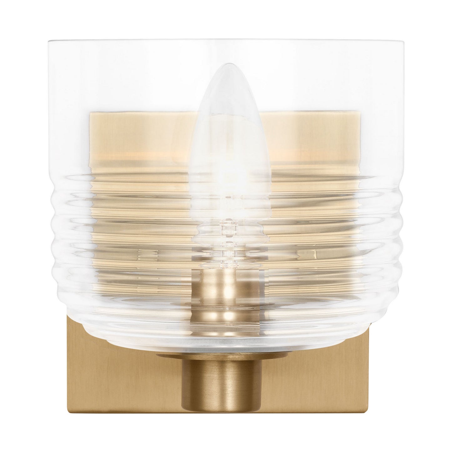 Lochdale One Light Wall Sconce in Satin Brass
