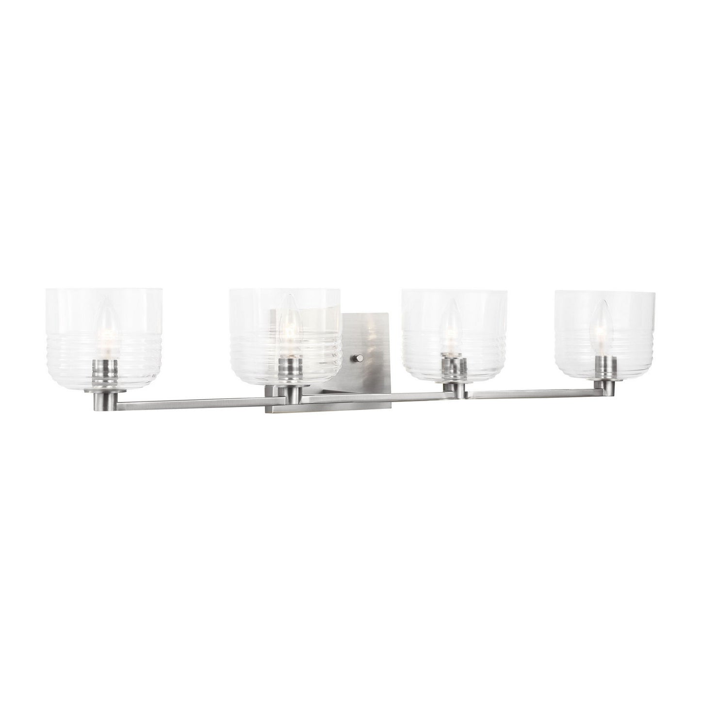 Lochdale Four Light Vanity in Brushed Nickel