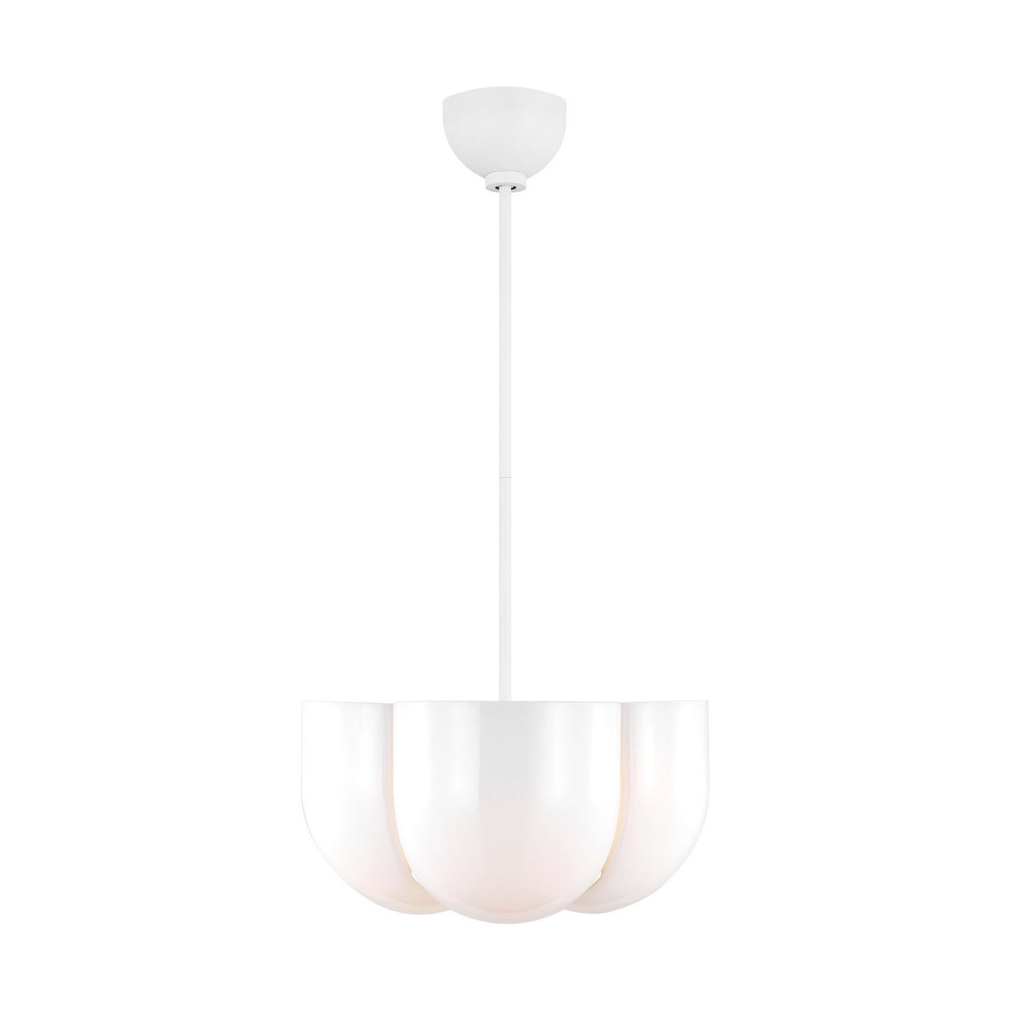 Cheverny Four Light Pendant in Matte White