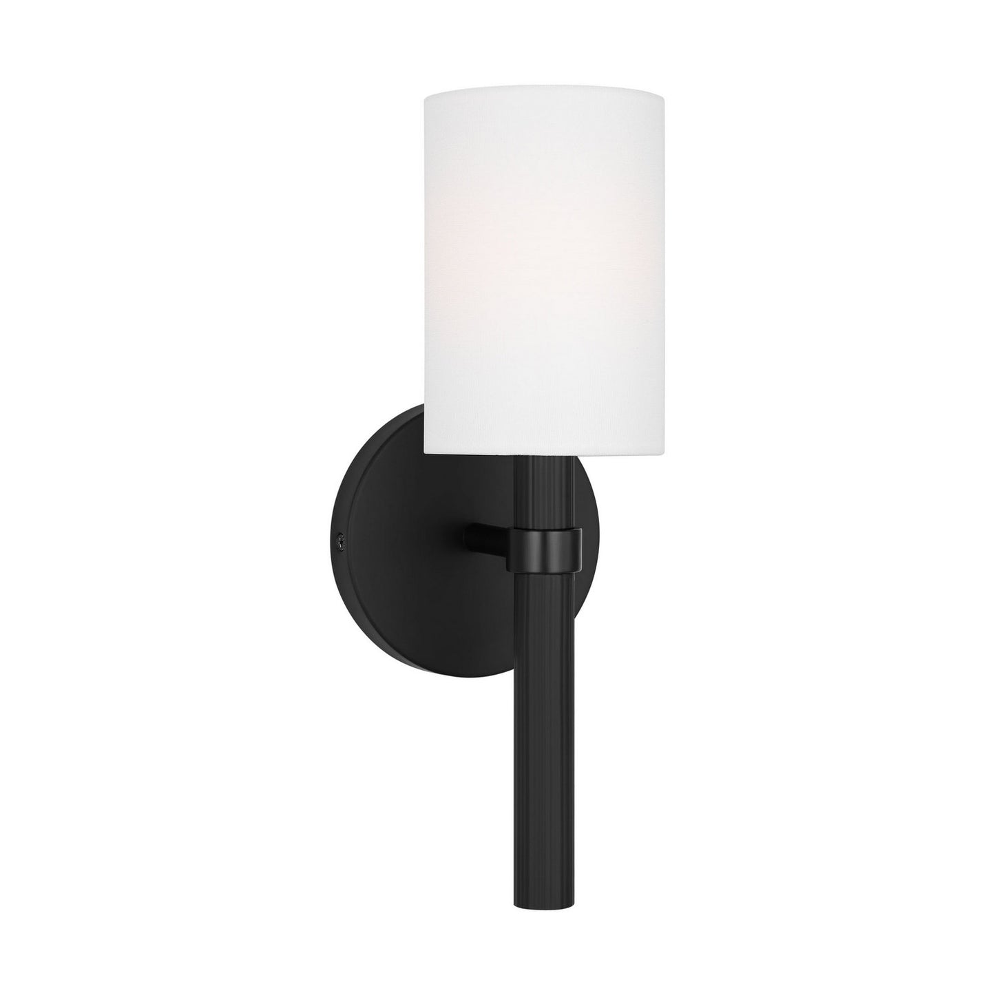 Manor One Light Wall Sconce in Midnight Black