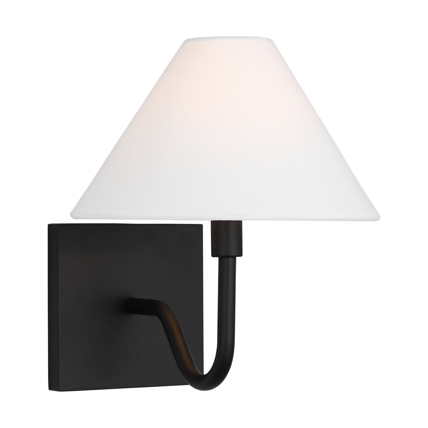 Eldon One Light Wall Sconce in Midnight Black