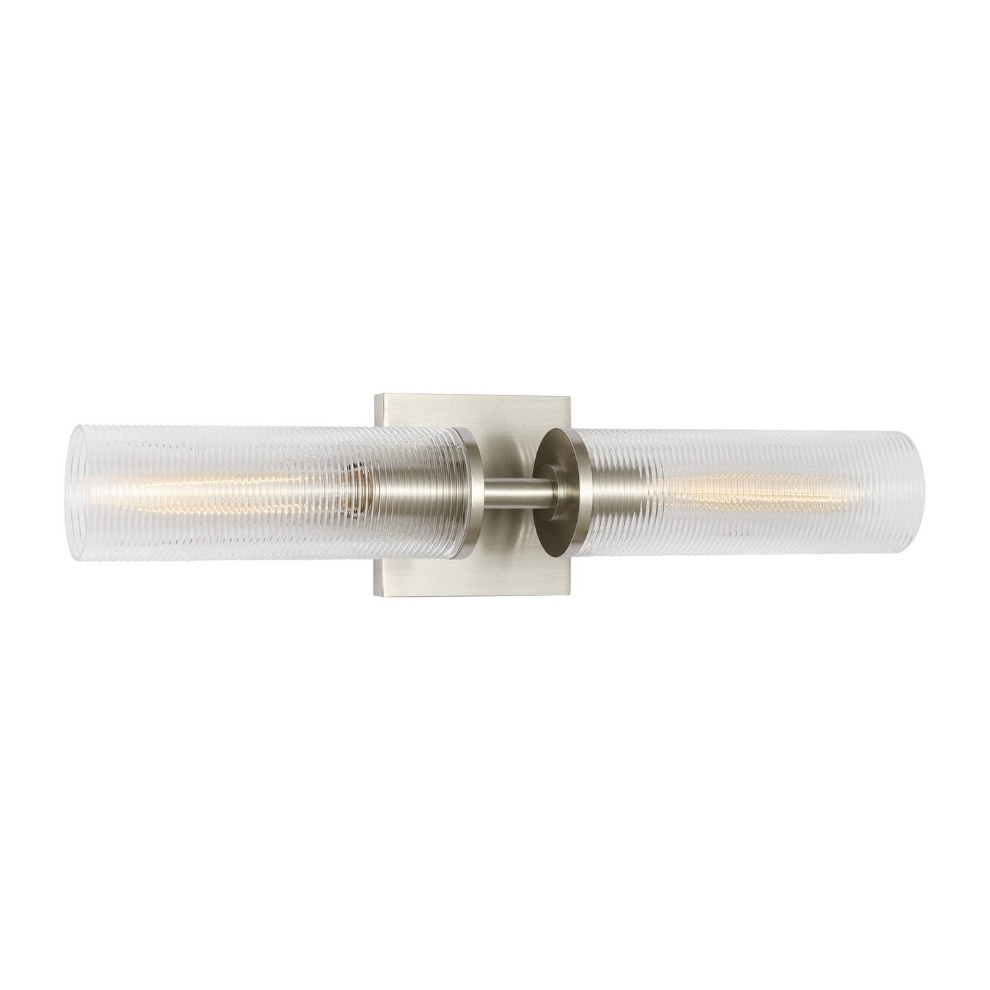 Sarita Two Light Wall Sconce in Brushed Nickel