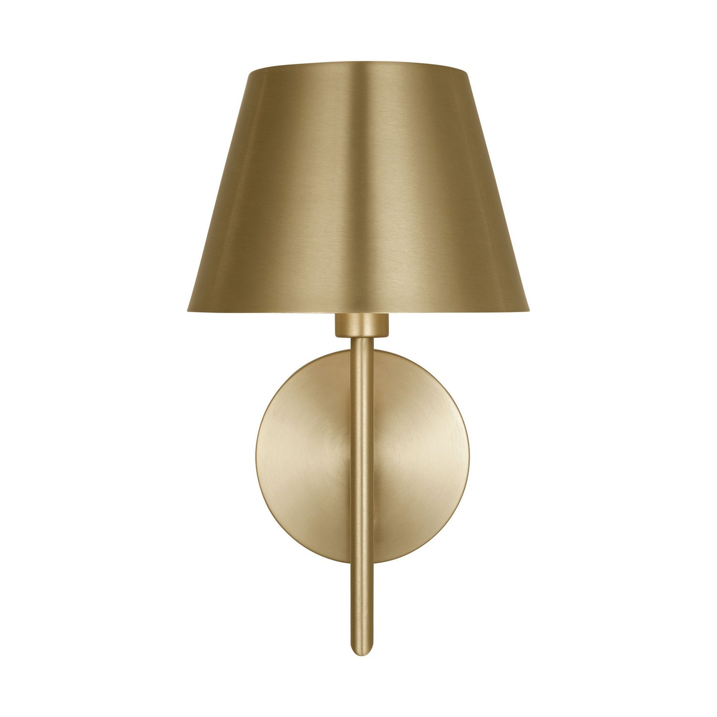 Ender One Light Wall Sconce in Satin Brass