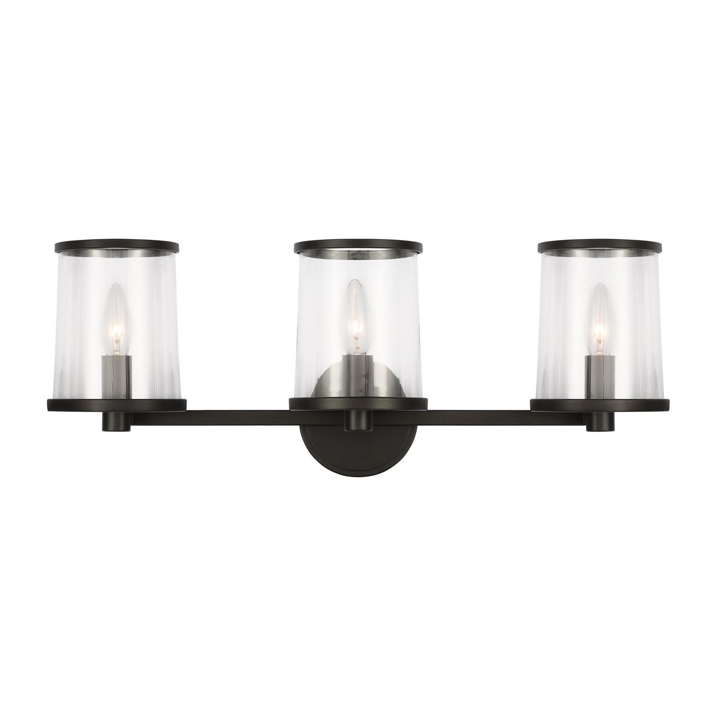 Reynolds Three Light Vanity in Aged Iron