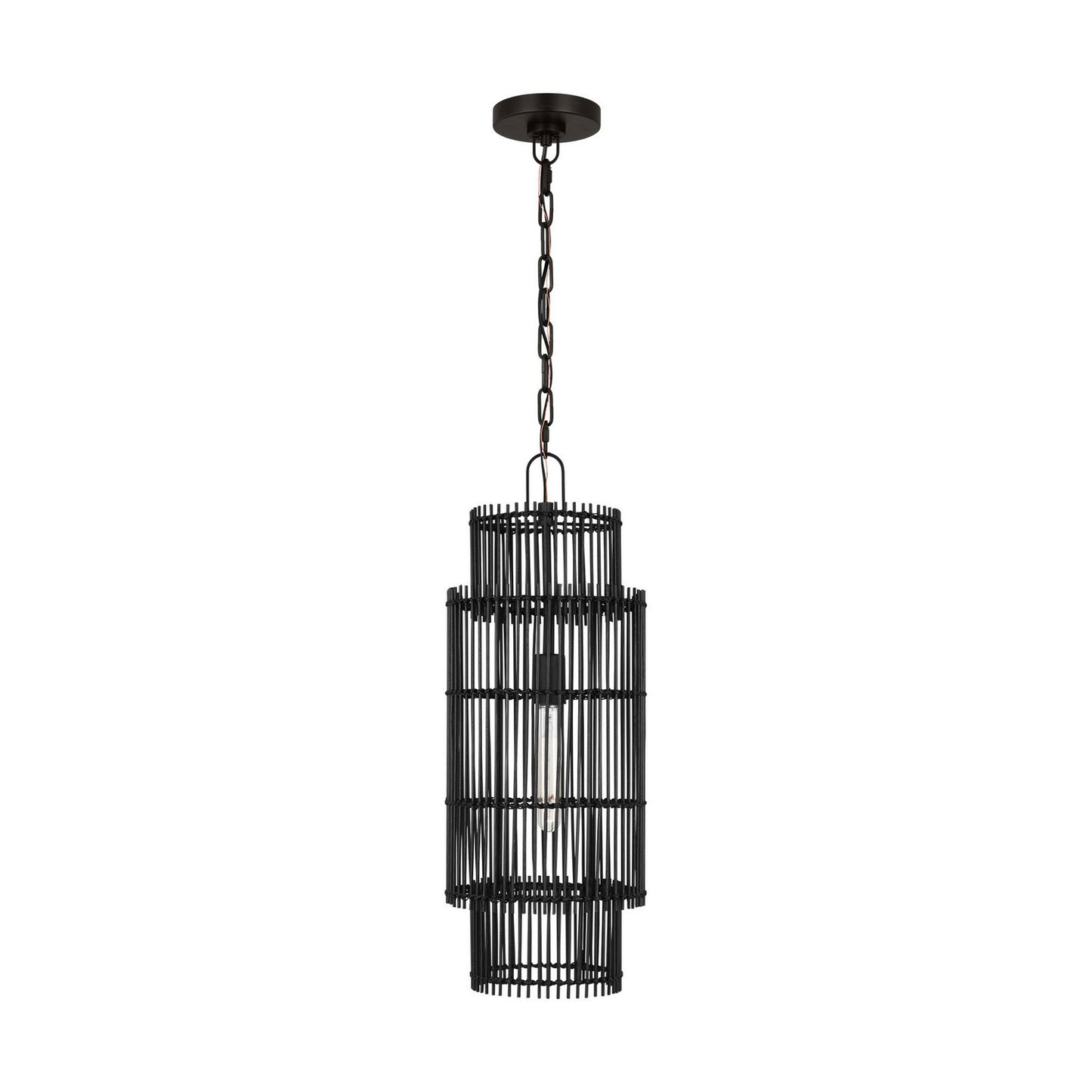 Elio One Light Pendant in Aged Iron