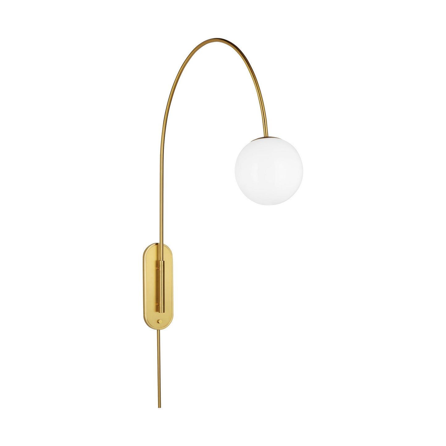 Noemie One Light Wall Sconce in Burnished Brass