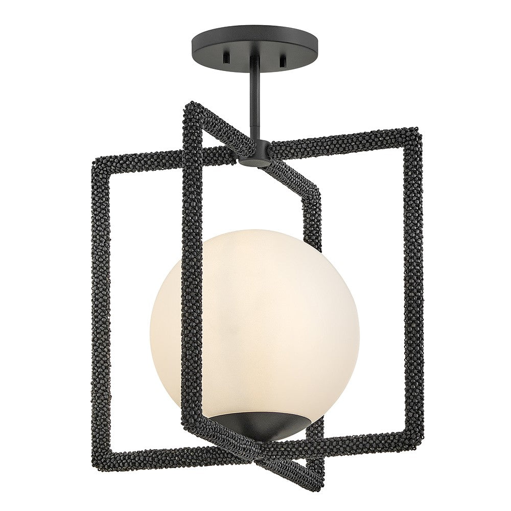 Keona LED Convertible Semi-Flush Mount in Painted Black Oxide