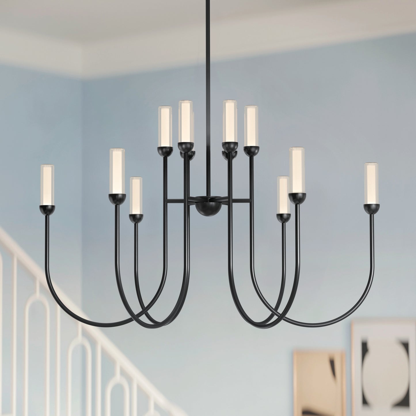 Moraine LED Chandelier in Black