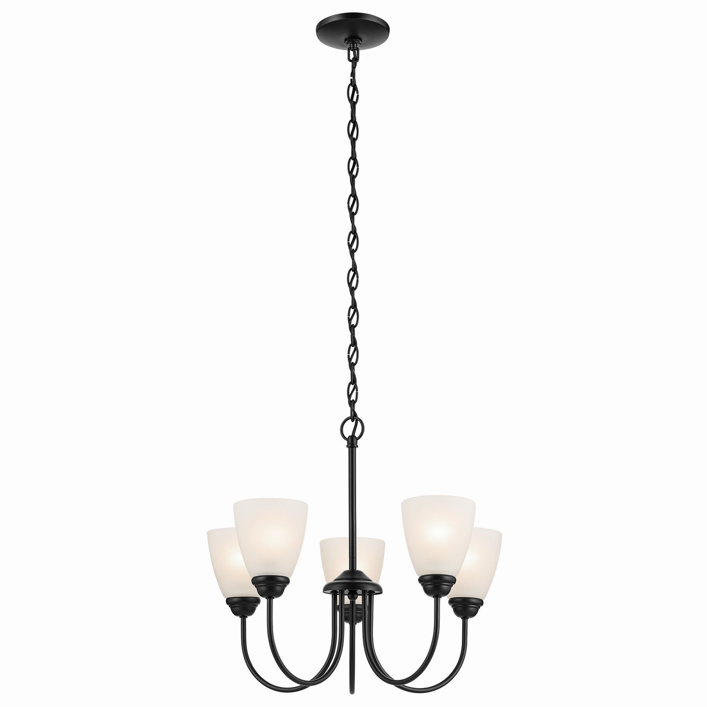 Jolie Five Light Chandelier in Black