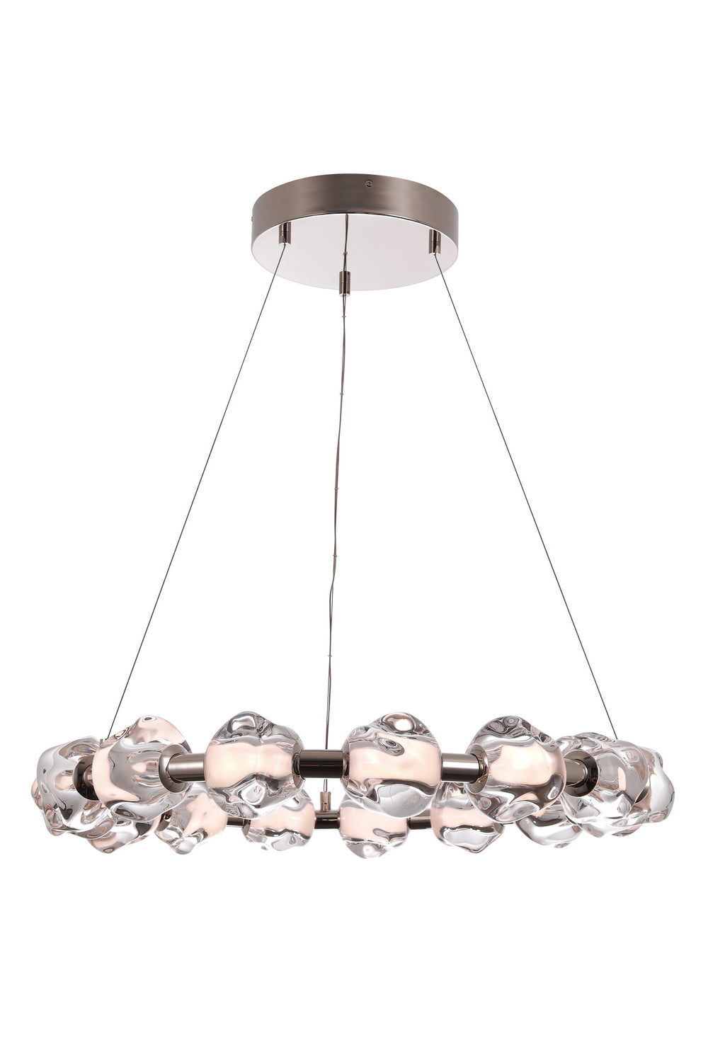 Jackie LED Chandelier in Polished Nickel