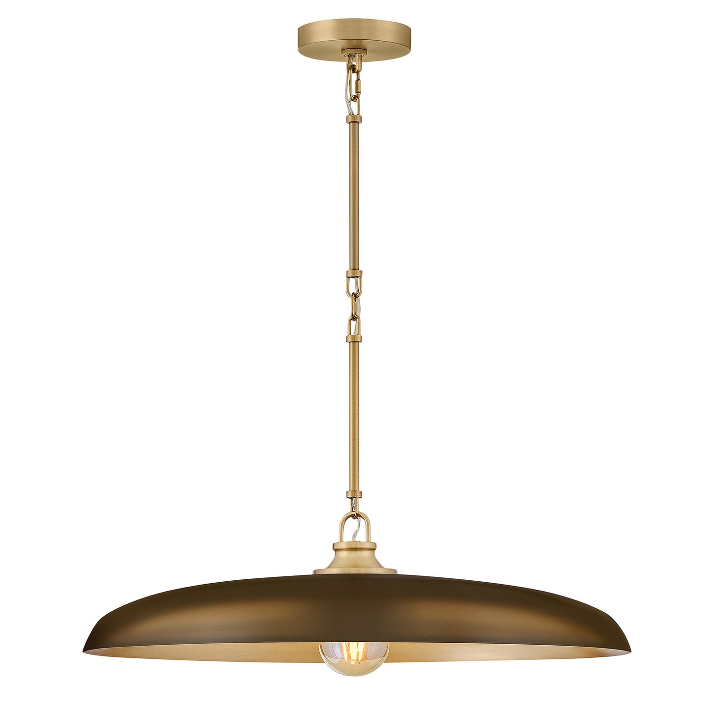 Sadie LED Chandelier in Lacquered Brass