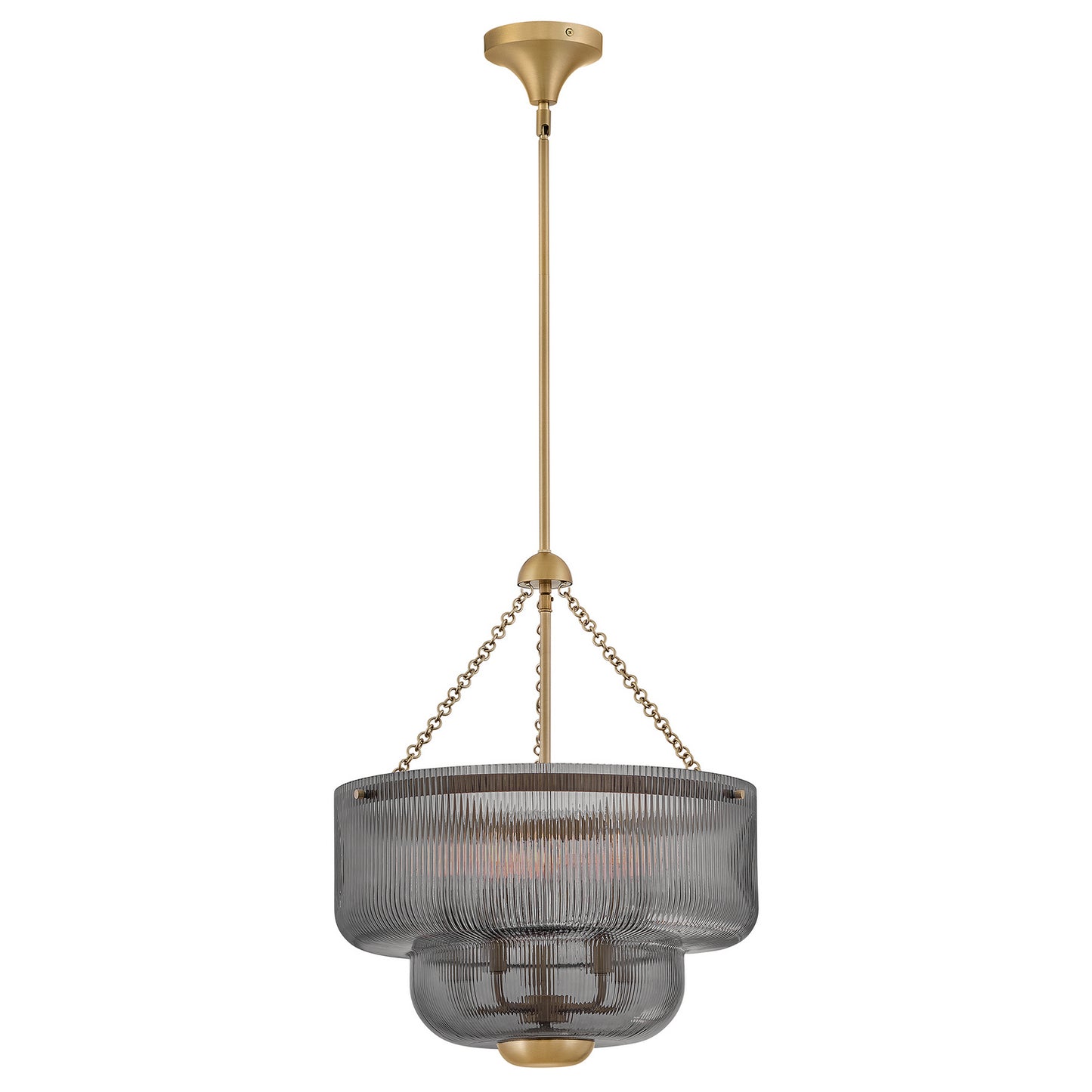 Adella LED Pendant in Lacquered Brass